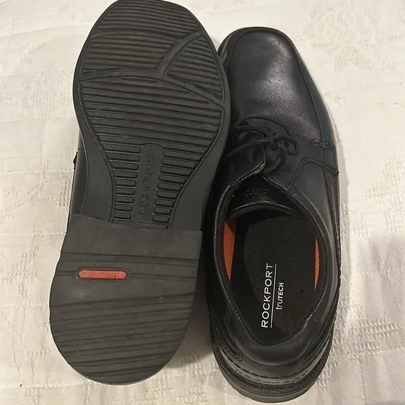 Men's Rockport, Style Leader 2 Apron Toe Oxford sz 9 Black