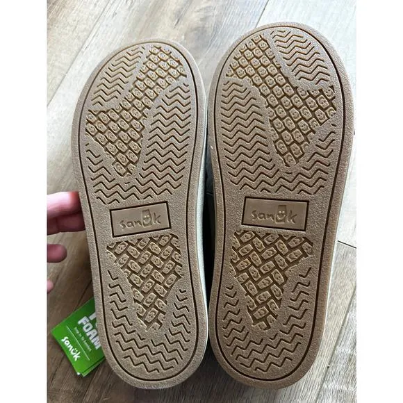 Men’s Sanuk Tideline Hemp Men's Casual Slip On Sneakers Black 7