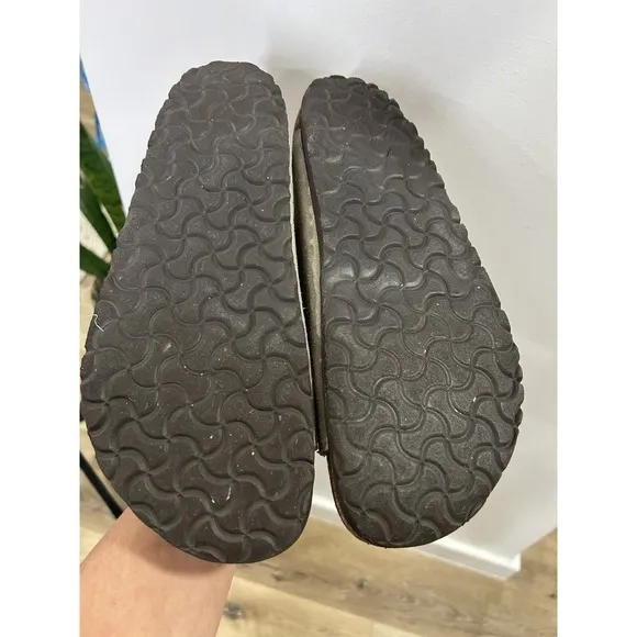 Men's Shoes Birkenstock ARIZONA SFB Slide Sandals 1019313 KHAKI OILED LEATHER 43