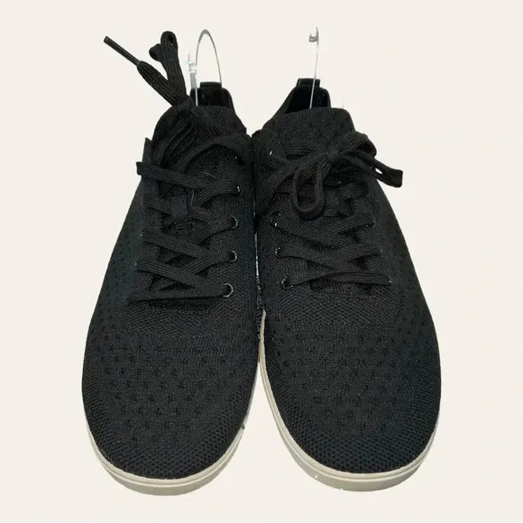 MEN’S SUAVS THE ZILKER SHOES BLACK WITH WHITE SOLE SIZE US11.5