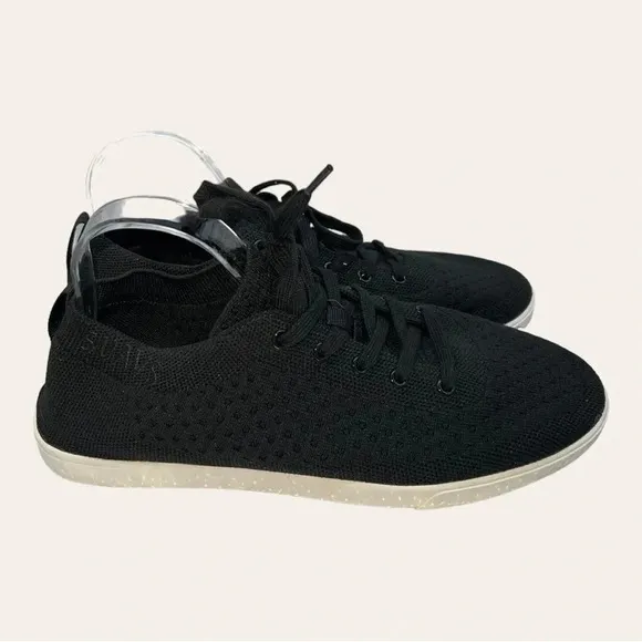 MEN’S SUAVS THE ZILKER SHOES BLACK WITH WHITE SOLE SIZE US11.5
