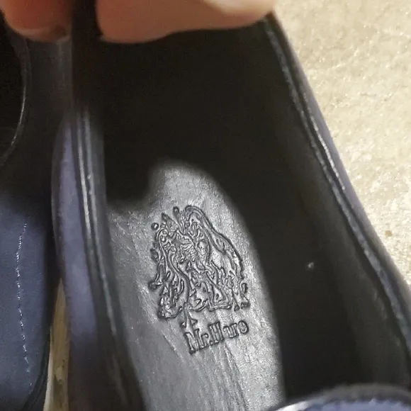 Men's Sz 7 NiB $450 Mr. Hare Navy Slip-On Sneakers