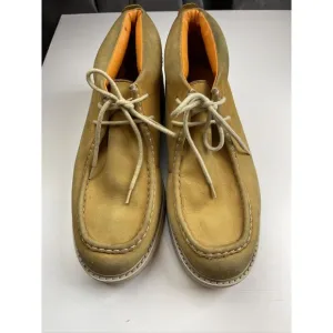 Mens Timberland Light Tan Nobuck Leather Mocassin Style Low Ankle Boots Sz 13