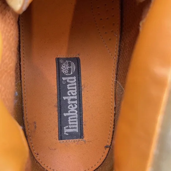 Mens Timberland Light Tan Nobuck Leather Mocassin Style Low Ankle Boots Sz 13