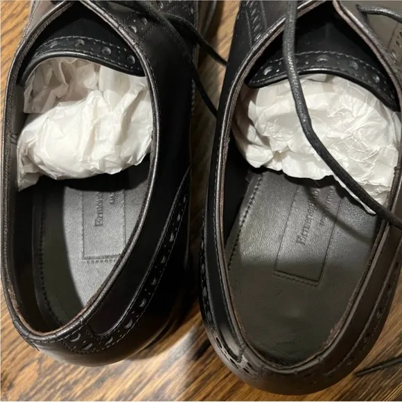 Men's Zegna black leather dress shoe