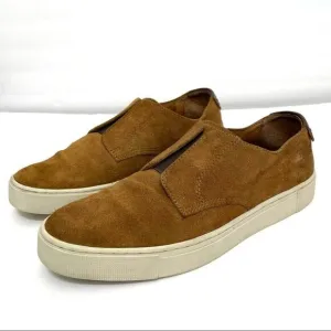 Men’s Frye Gabe Gorge Oxford Slip On Suede Sneakers in Copper