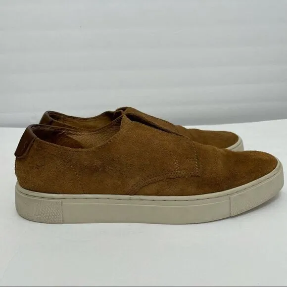 Men’s Frye Gabe Gorge Oxford Slip On Suede Sneakers in Copper
