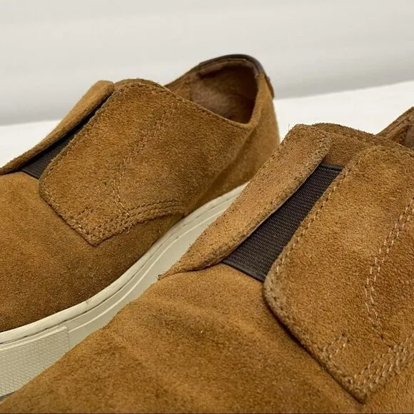 Men’s Frye Gabe Gorge Oxford Slip On Suede Sneakers in Copper