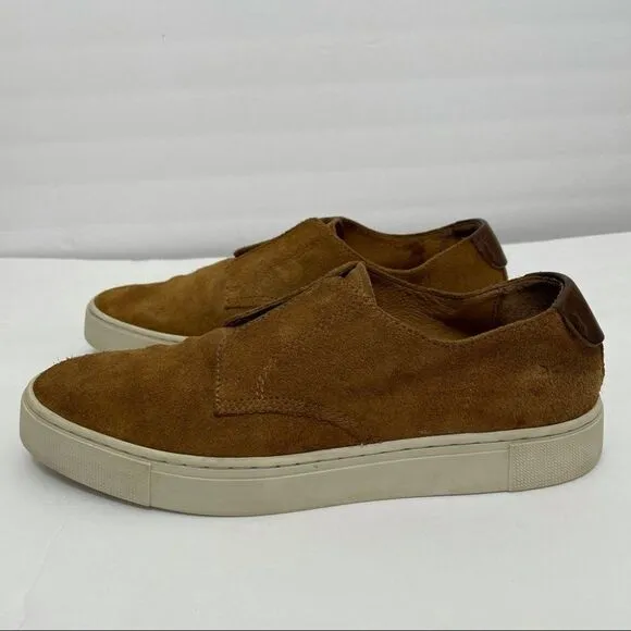 Men’s Frye Gabe Gorge Oxford Slip On Suede Sneakers in Copper