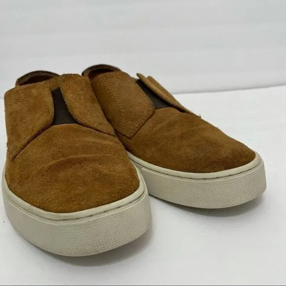 Men’s Frye Gabe Gorge Oxford Slip On Suede Sneakers in Copper