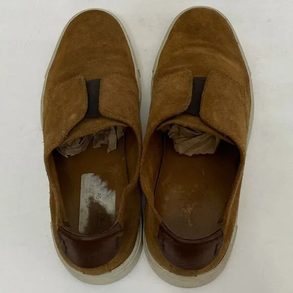 Men’s Frye Gabe Gorge Oxford Slip On Suede Sneakers in Copper