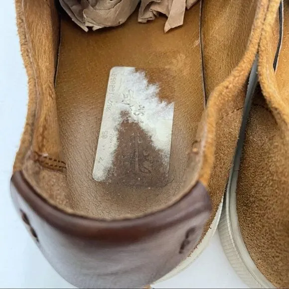 Men’s Frye Gabe Gorge Oxford Slip On Suede Sneakers in Copper