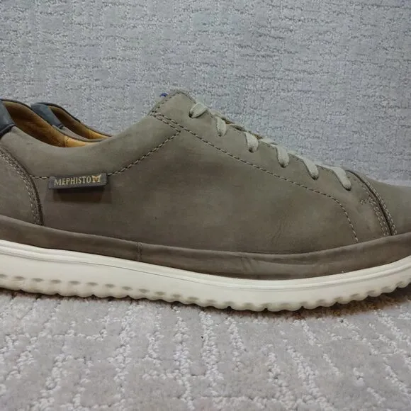 Mephisto Air-Jet Thomas Men's Size 11 US Gray Leather Casual Sneakers N4606