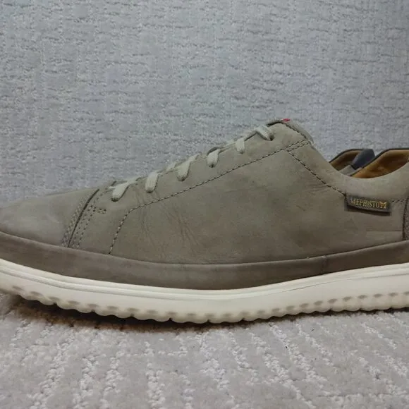 Mephisto Air-Jet Thomas Men's Size 11 US Gray Leather Casual Sneakers N4606