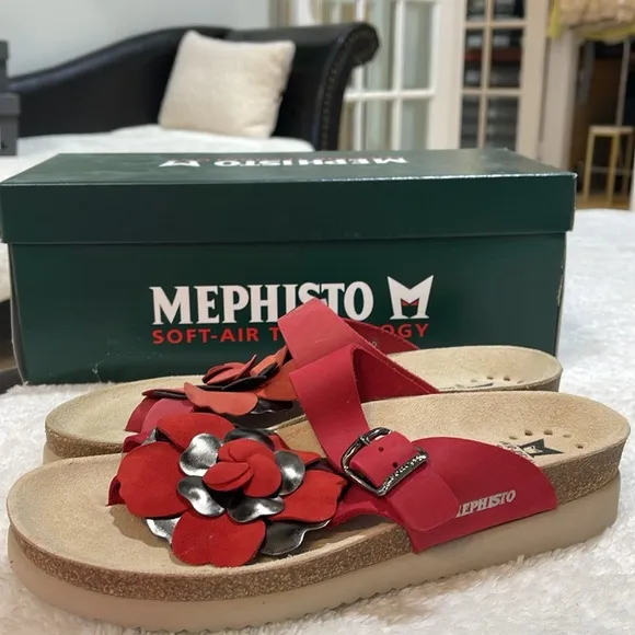 Mephisto Women's Helen Flower Thong Sandal