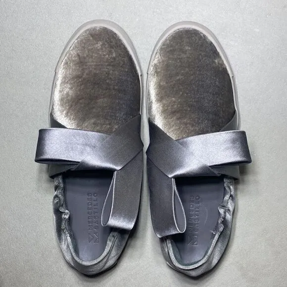 Mercedes Castillo NIB Jamilla Velvet Satin Bow Sneakers