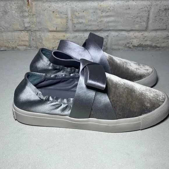Mercedes Castillo NIB Jamilla Velvet Satin Bow Sneakers