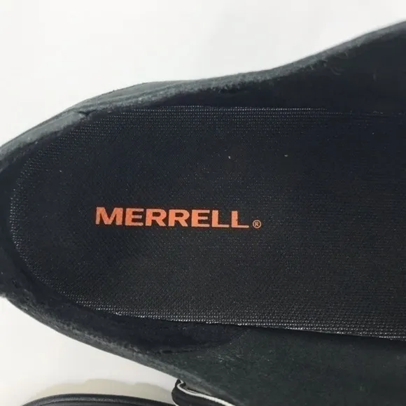 Merrell Black Perforated Leather Downtown Lace Up Shoes Mens Size 8.5