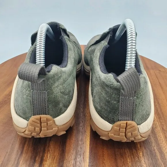 Merrell Jungle Moc Shoes Men's 8.5 Green Suede Leather Casual Slip On Sneakers