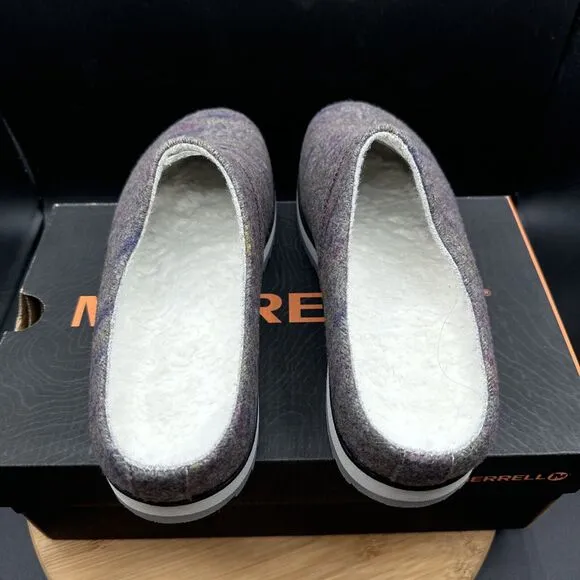 Merrell Juno Clog Wool Womens Size 8 Slippers Gray Slip On Shoes J002274