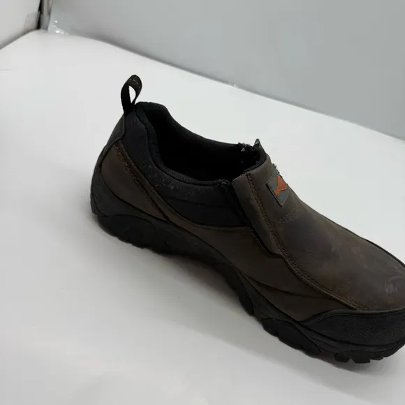 Merrell Moab Rover Moc Mens 11 Wide Slip On Work Shoes Safety Toe Slip Resistant