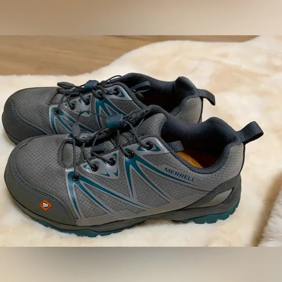 Merrell Womens‎ Fullbench Monument Safety Shoes, Size 6.5