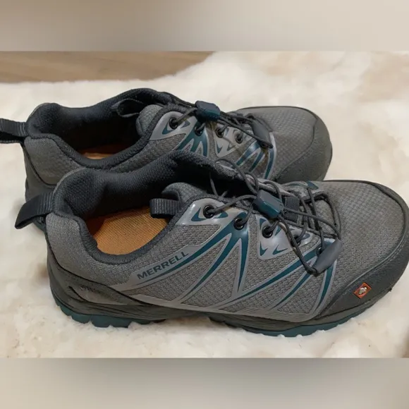 Merrell Womens‎ Fullbench Monument Safety Shoes, Size 6.5
