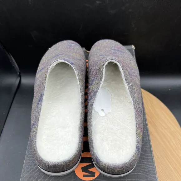 Merrell Womens Size 6 Juno Clog Wool Slip on Slippers J002274 Grey Shoes