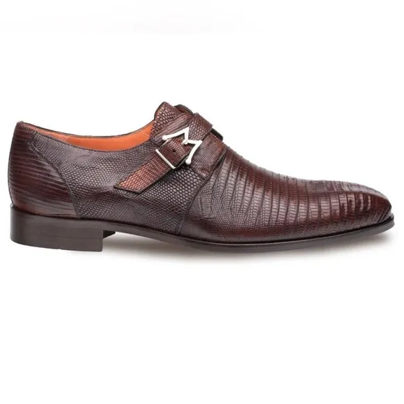 ⭐️⭐️⭐️Mezlan &quot;Athens&quot; Cognac Genuine Lizard Cap Toe Dress Shoes⭐️⭐️⭐️- MS16