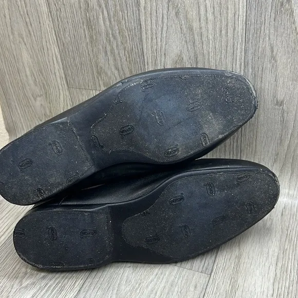 Mezlan Nappa Collapsible Heel Slippers Black