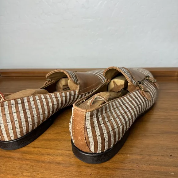 Mich Simons Monk Straps Brown Men's Size 45 Made In Italy