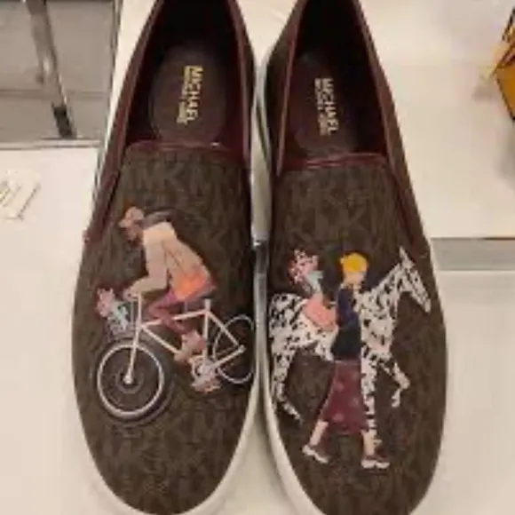 Michael Kors Brown Slip-On Sneakers