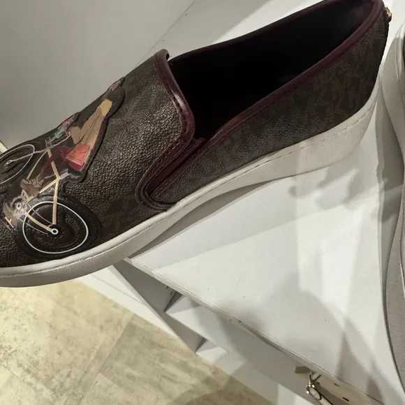 Michael Kors Brown Slip-On Sneakers