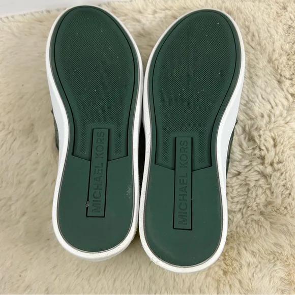 Michael Kors Keaton Crocodile Embossed Slip-On Sneakers. 7