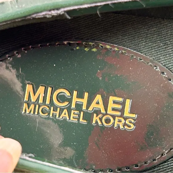 Michael Kors Keaton Crocodile Embossed Slip-On Sneakers. 7