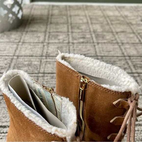 Michael Kors Rory Suede Wedge Ankle Boots