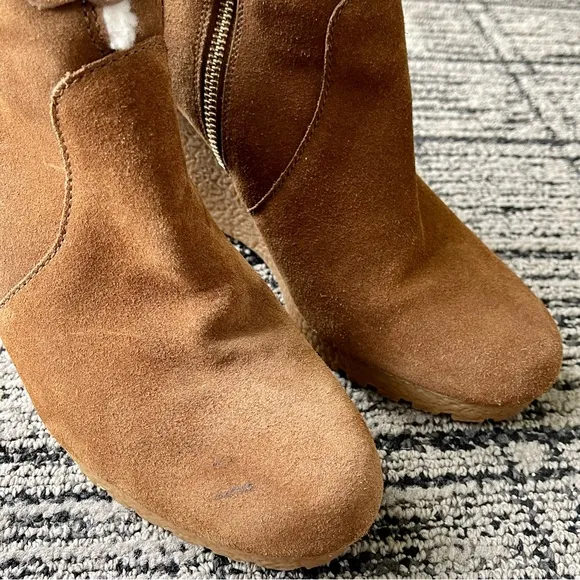 Michael Kors Rory Suede Wedge Ankle Boots