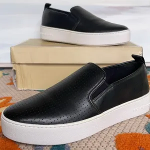Michael Kors TEDDI SLIP ON NAPPA PU PERFORATED 4959TDFP4L NIB Platforms Sneakers