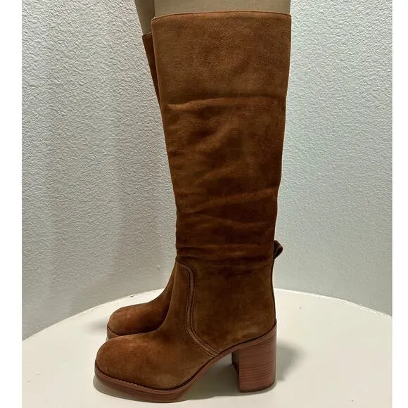 MICHAEL MICHAEL KORS New $280 Soft Camel Brown Suede Boot Size 10M