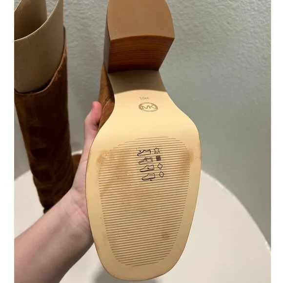 MICHAEL MICHAEL KORS New $280 Soft Camel Brown Suede Boot Size 10M