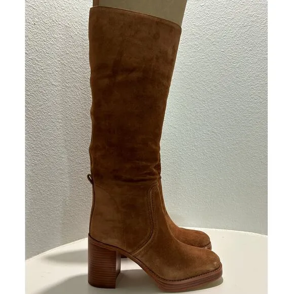 MICHAEL MICHAEL KORS New $280 Soft Camel Brown Suede Boot Size 10M