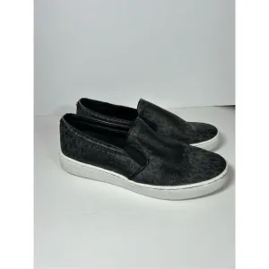 Michael Kors Keaton Black Signature Logo Slip-On Sneakers Size 8.5