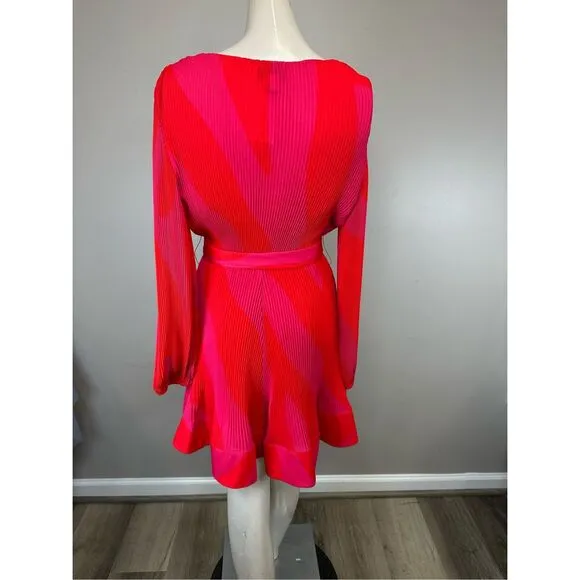 MILLY Liv Zebra Pleated Dress Size US2 $450