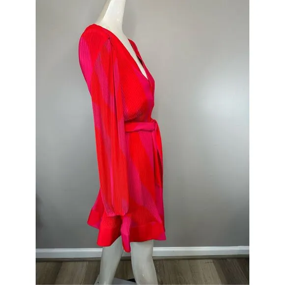 MILLY Liv Zebra Pleated Dress Size US2 $450