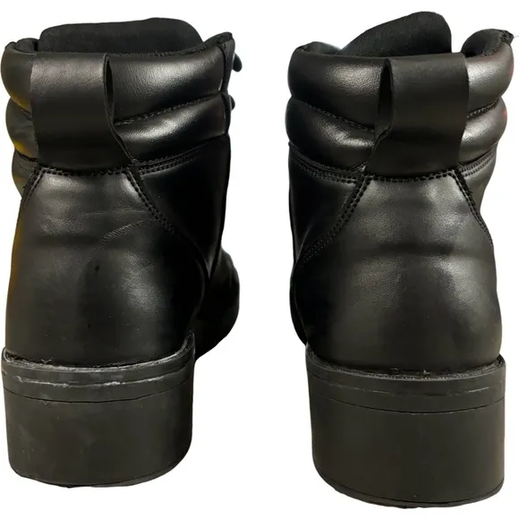 Milwaukee Leather MBK9285 Boys Black Lace-Up Biker Style Boots Size 7