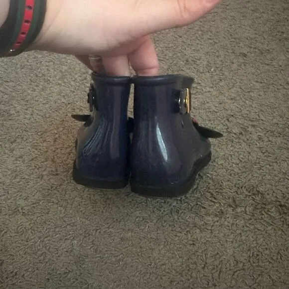 Mini Melissa Minnie and Mickey Rain Boot Sz 10