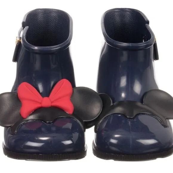 Mini Melissa Minnie and Mickey Rain Boot Sz 10