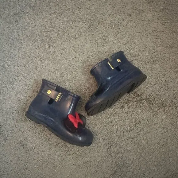 Mini Melissa Minnie and Mickey Rain Boot Sz 10
