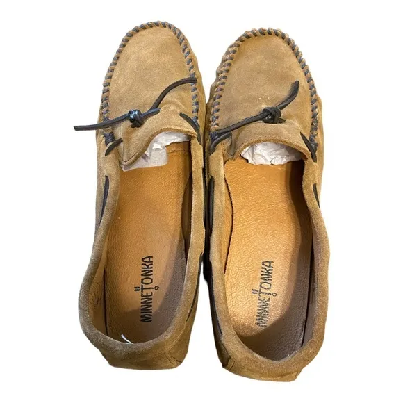 Minnetonka Men Classic‎ Moc Suede Slippers/Shoes sz12