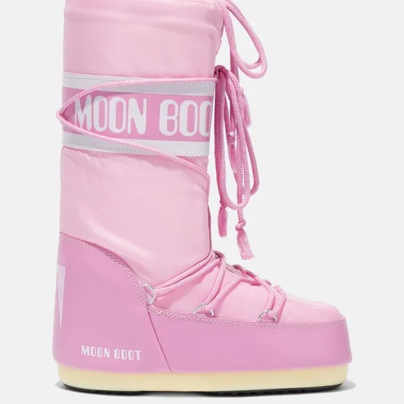 Moon Boot ICON PINK NYLON BOOTS